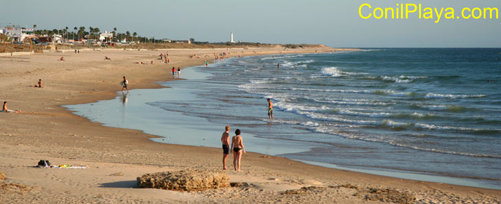 Playa de El Palmar el 24 de septiembre de 2009.